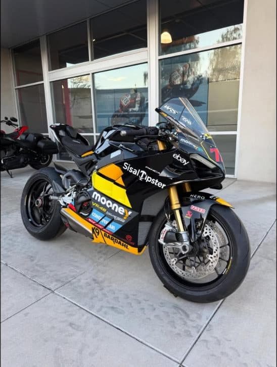 Customer Ducati race replica at pickup